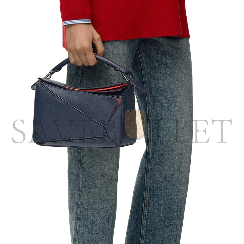 LOEWE SMALL LAYERED PUZZLE BAG IN CLASSIC CALFSKIN A510S21XDQ (24*16.5*10.5cm)